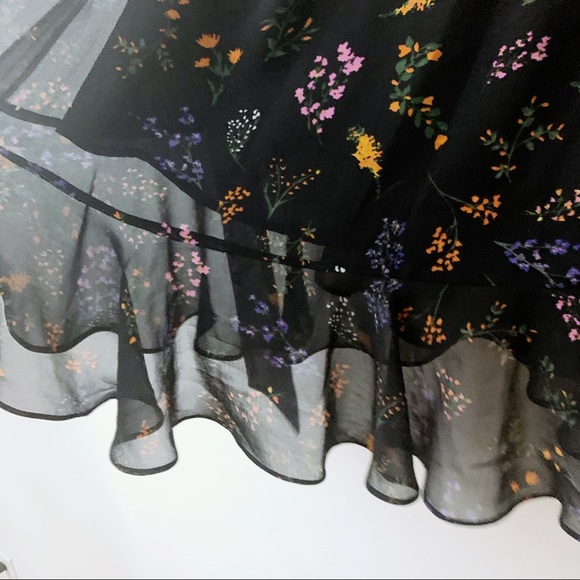 Rebecca Minkoff Alice Floral Print Ruffle Skirt - Picture 4 of 5